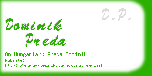 dominik preda business card